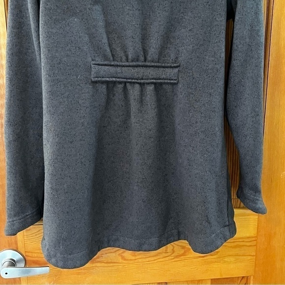 Alpine Design Womens Gray Hooded Jacket Sz S Pockets Snap Front Knit Fall Peplum - Picture 5 of 7